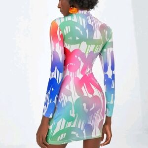 Mini multicolor dress